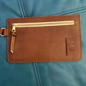 Portland Leather Goods Adriana pouch in cognac